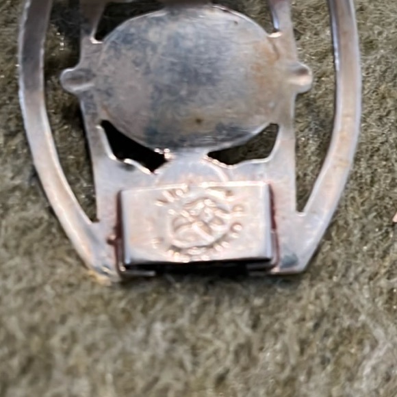 Vintage Hubbell Glass Mexico Alpaca Bracelet - Picture 9 of 16